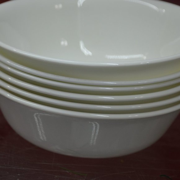 Corelle Dining 6 Corelle Cereal Bowls Solid White Poshmark
